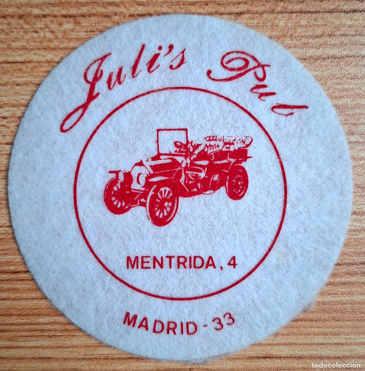 Otros art&iacute;culos de coleccionismo en papel: Posavasos Juli's Pub - Madrid