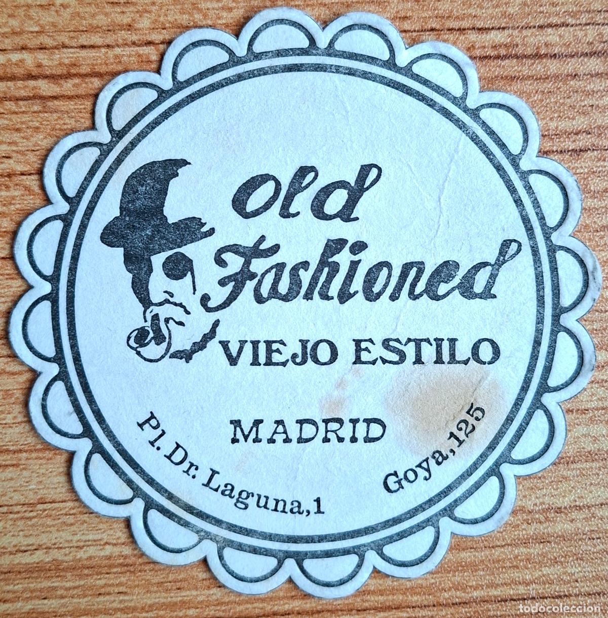 Otros art&iacute;culos de coleccionismo en papel: Posavasos Old Fashioned / viejo Estilo - Madrid