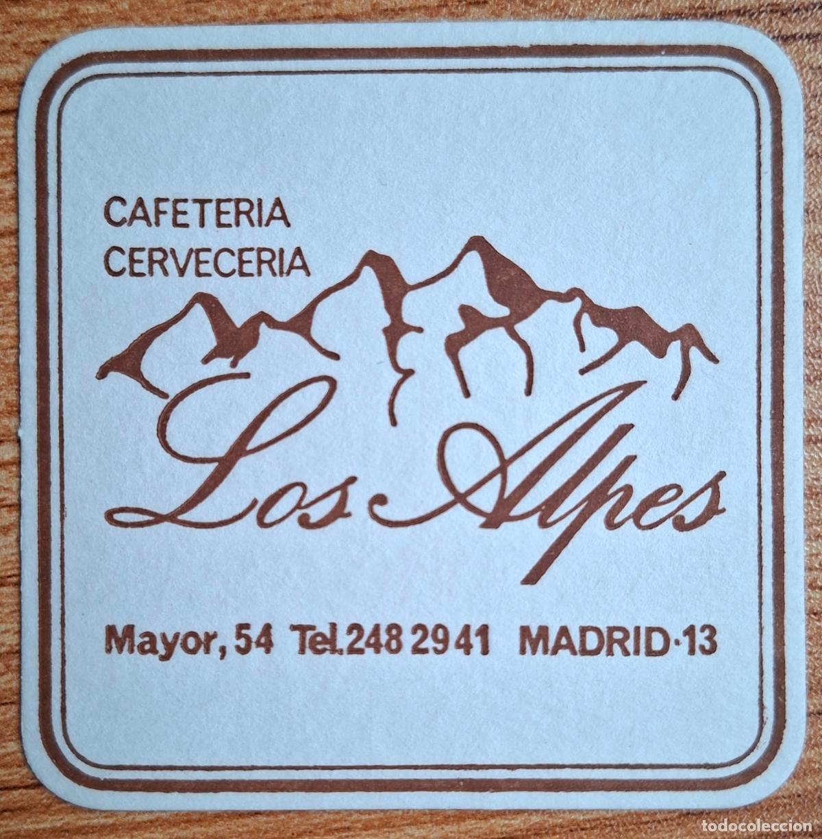 Altri oggetti di carta: Posavasos Cafeter&iacute;a Cervecer&iacute;a Los Alpes - Madrid