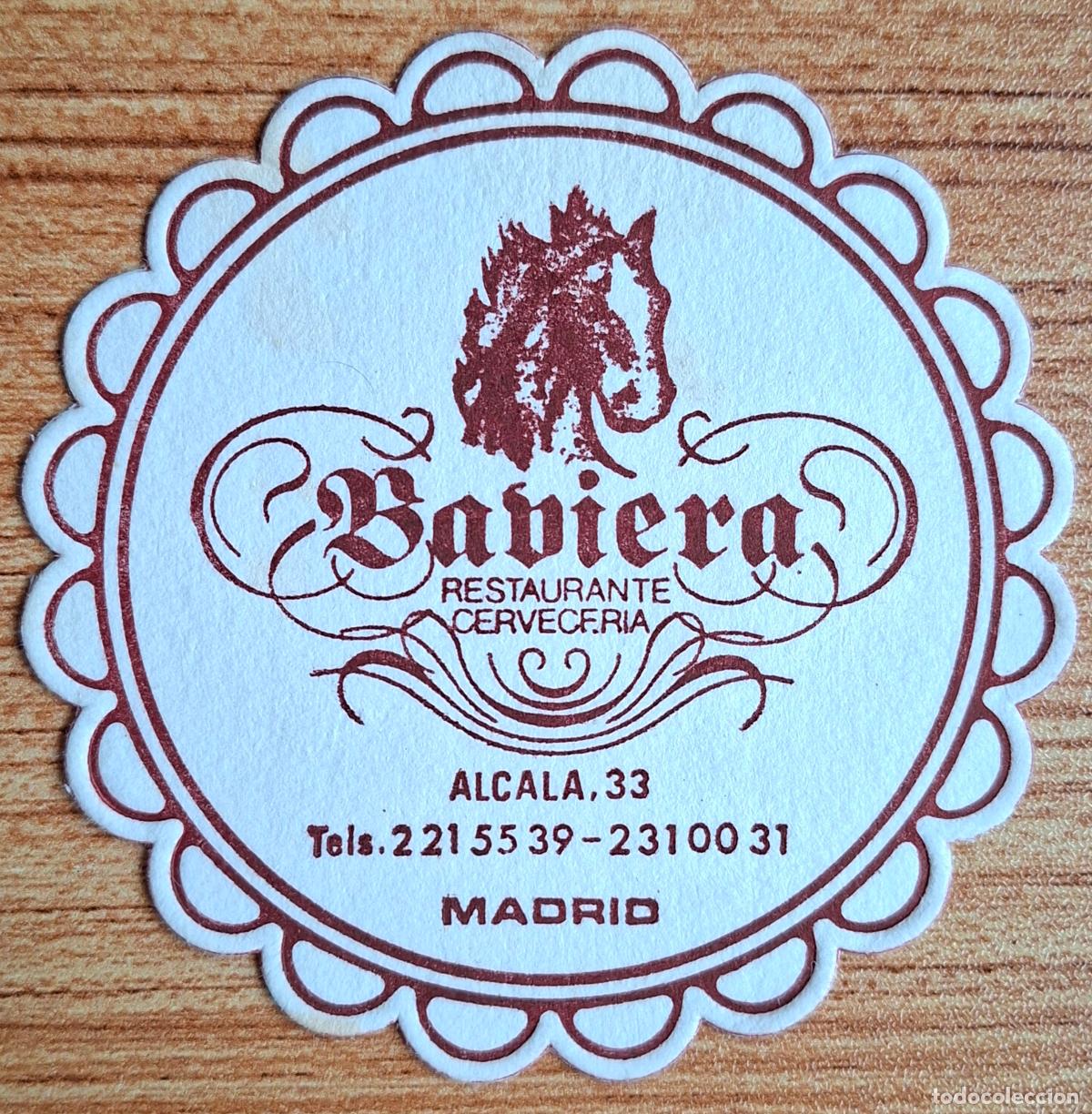 Altri oggetti di carta: Posavasos Restaurante Cervecer&iacute;a Baviera - Madrid