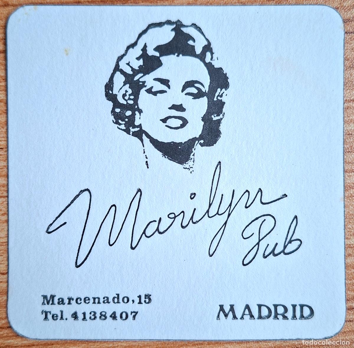 Otros art&iacute;culos de coleccionismo en papel: Posavasos Marilyn Pub - Madrid