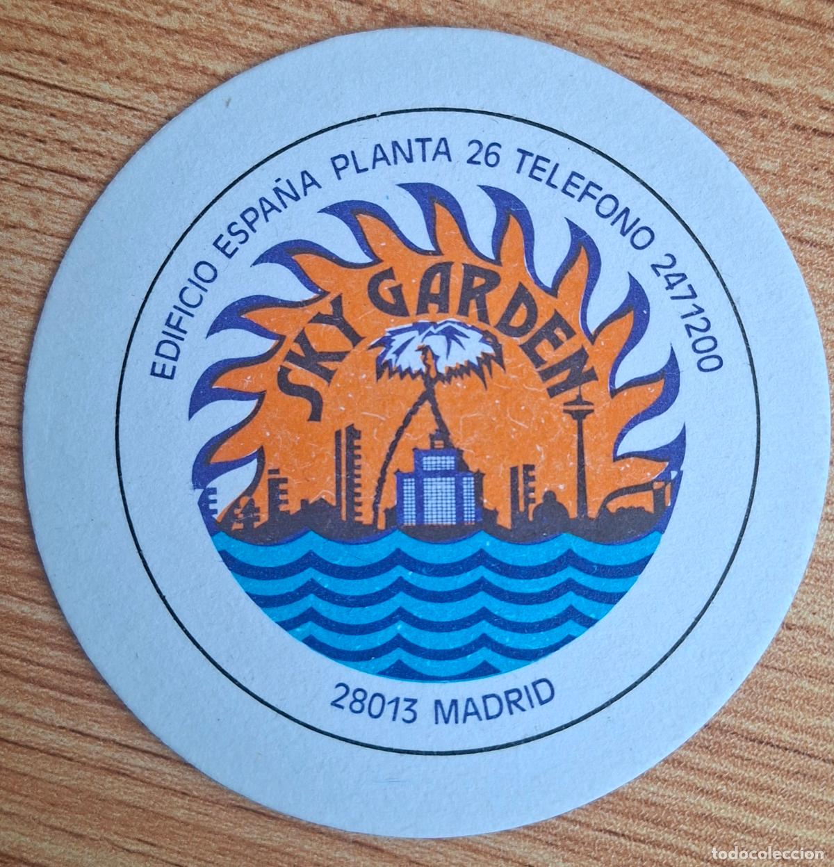 Otros art&iacute;culos de coleccionismo en papel: Posavasos Sky Garden Edificio Espa&ntilde;a - Madrid