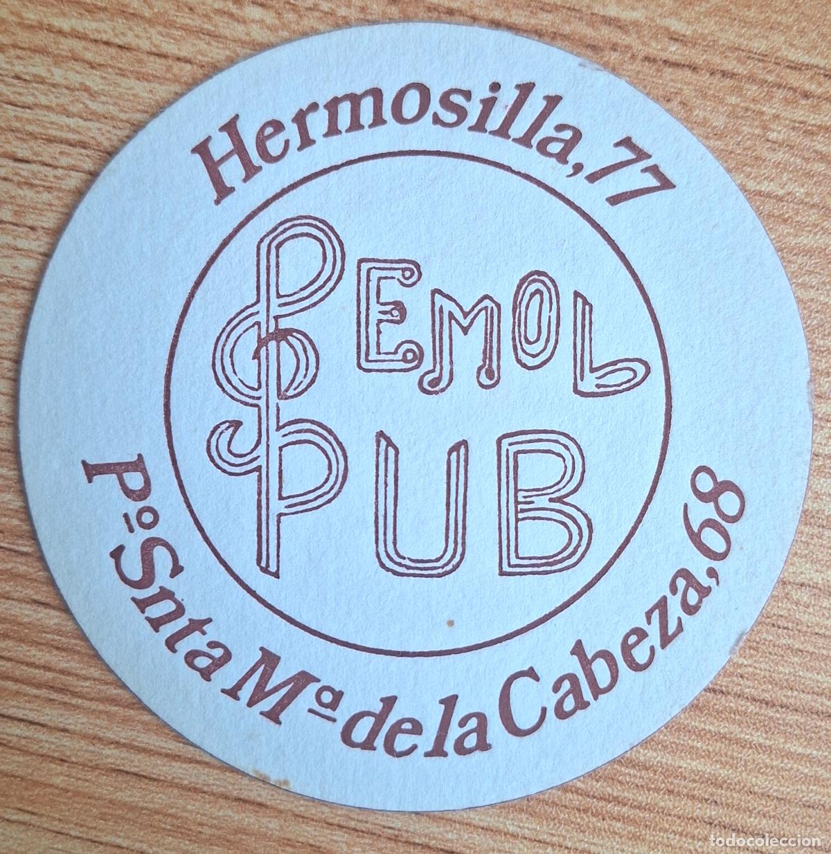 Otros art&iacute;culos de coleccionismo en papel: Posavasos Bemol Pub redondo blanco - Madrid