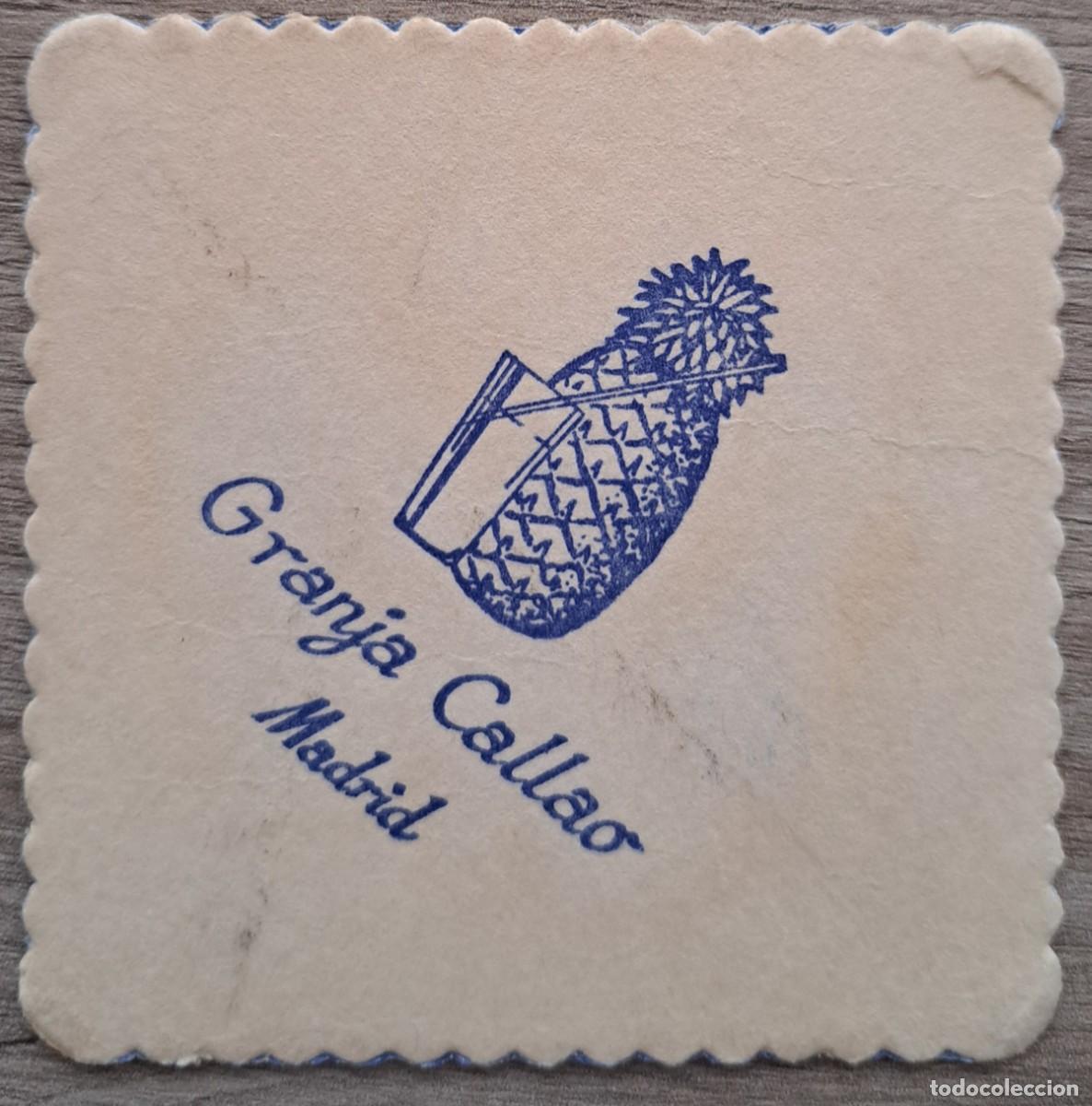 Otros art&iacute;culos de coleccionismo en papel: Posavasos Granja Callao - Madrid