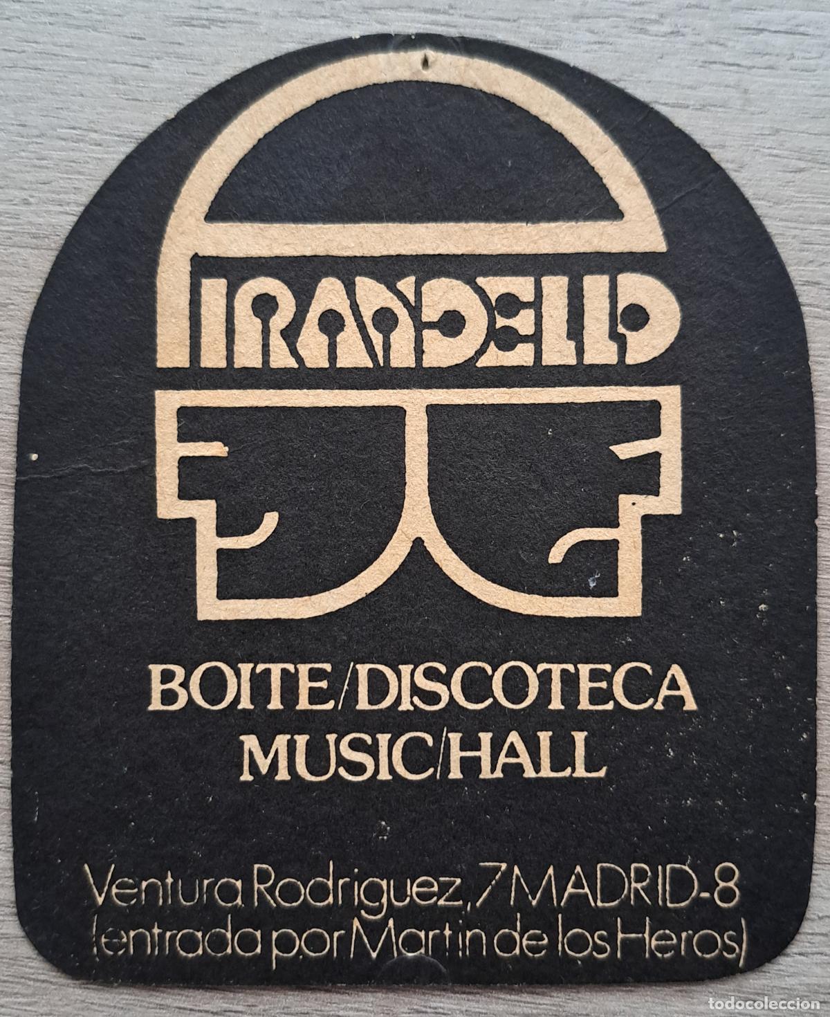 Otros art&iacute;culos de coleccionismo en papel: Posavasos Pirandello rectangular redondo - Madrid