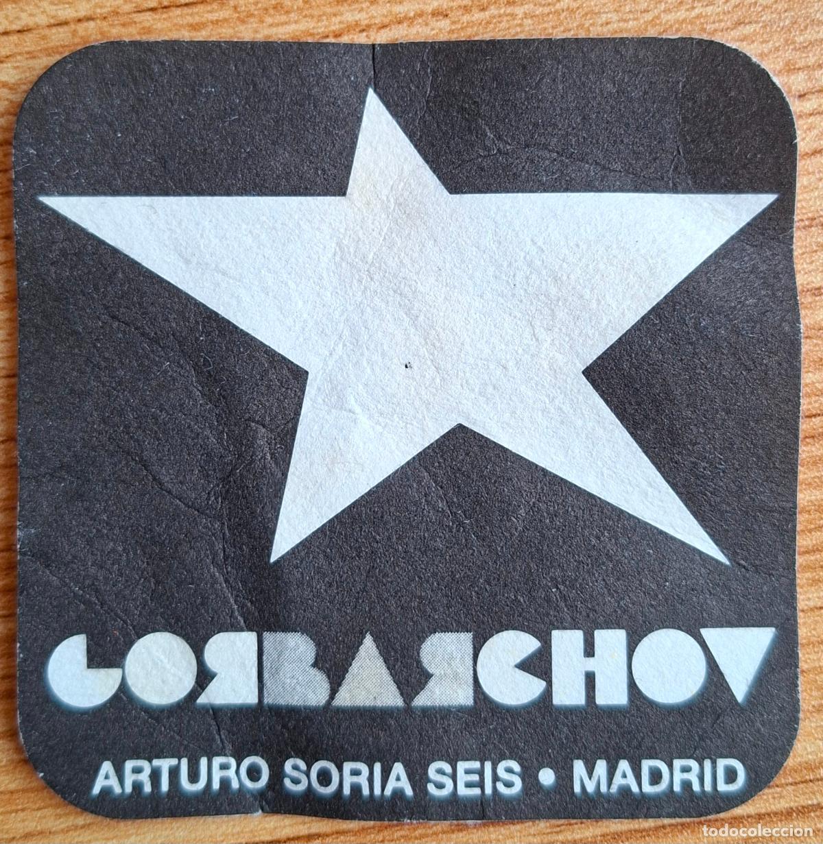 Otros art&iacute;culos de coleccionismo en papel: Posavasos Gorbarchov negro - Madrid