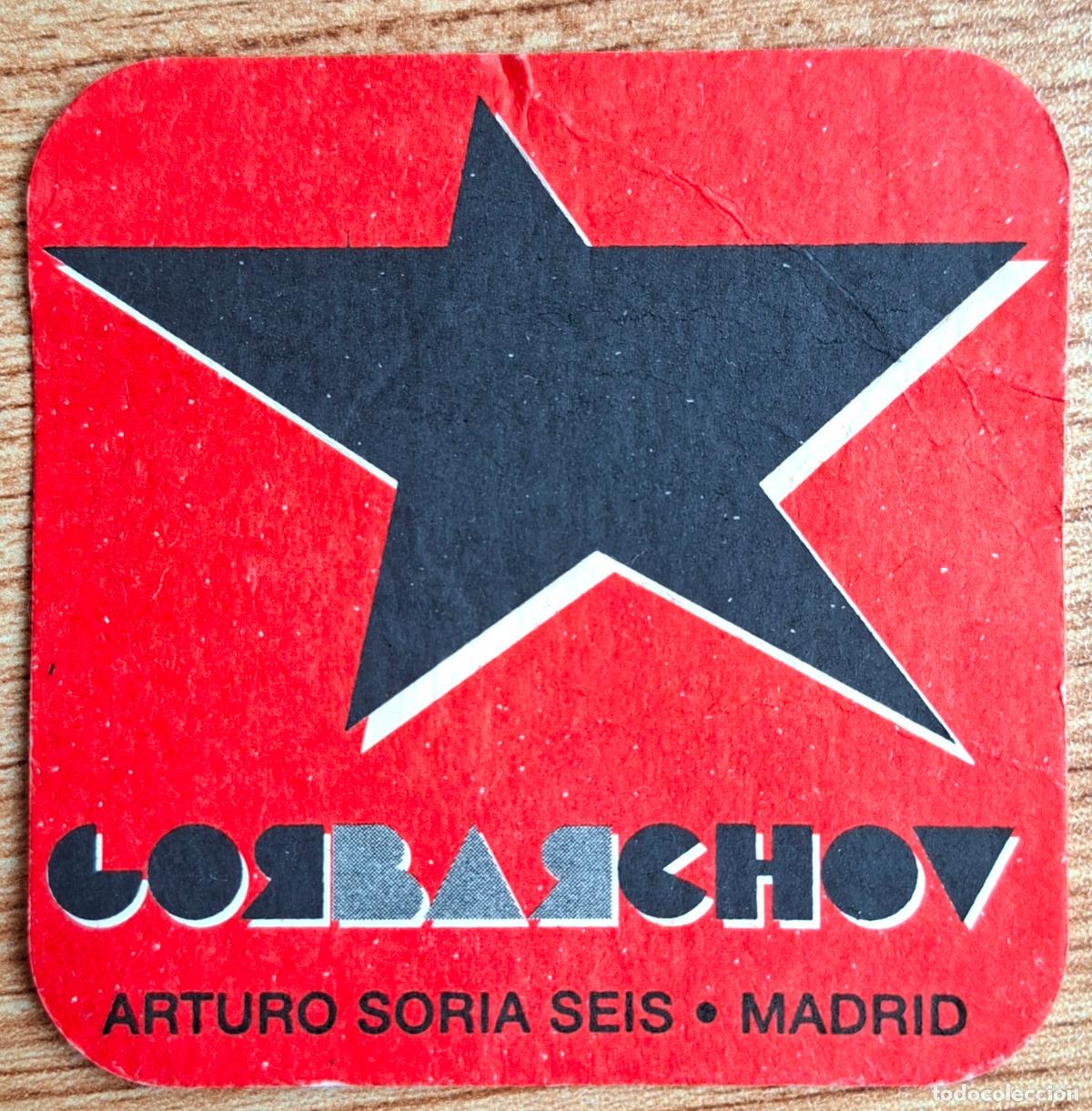Otros art&iacute;culos de coleccionismo en papel: Posavasos Gorbarchov rojo - Madrid