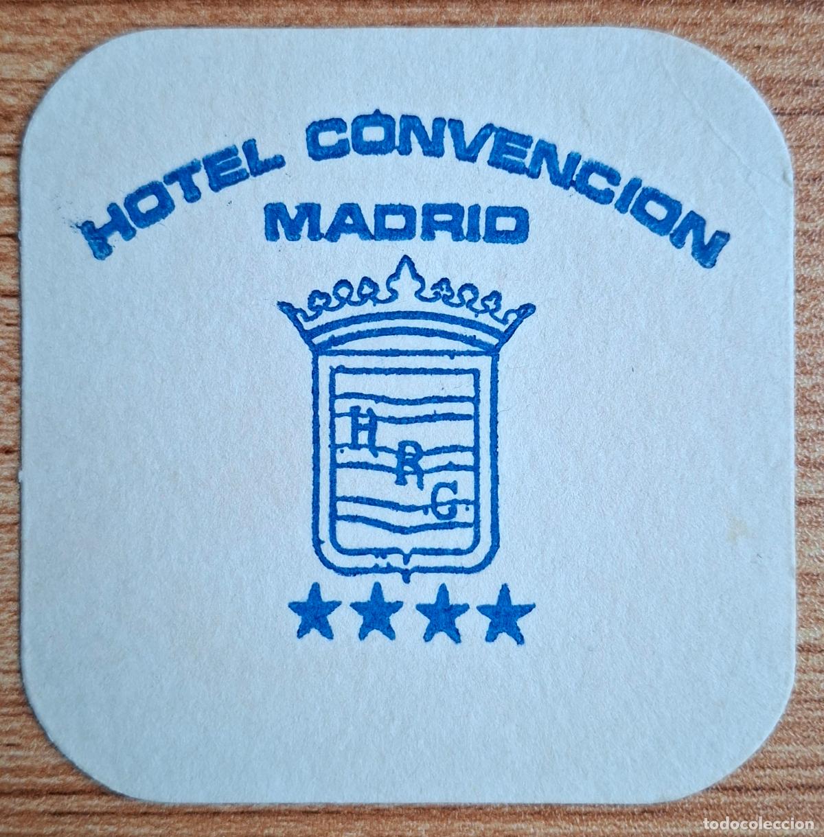 Otros art&iacute;culos de coleccionismo en papel: Posavasos Hotel Convenci&oacute;n - Madrid