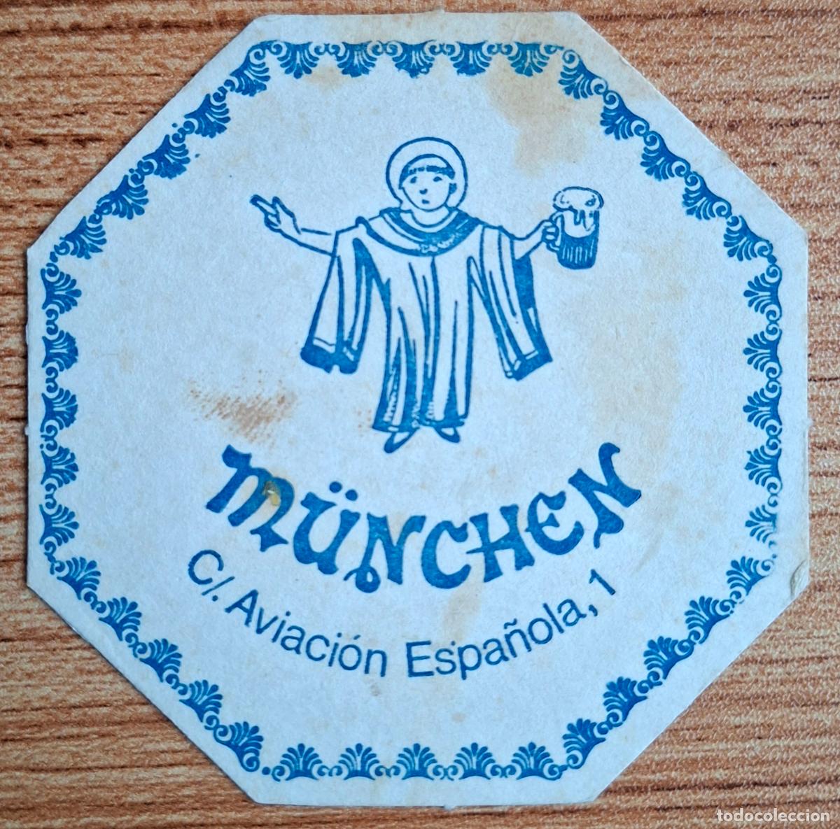 Otros art&iacute;culos de coleccionismo en papel: Posavasos Cervecer&iacute;a M&uuml;nchen oct&oacute;gono - Madrid