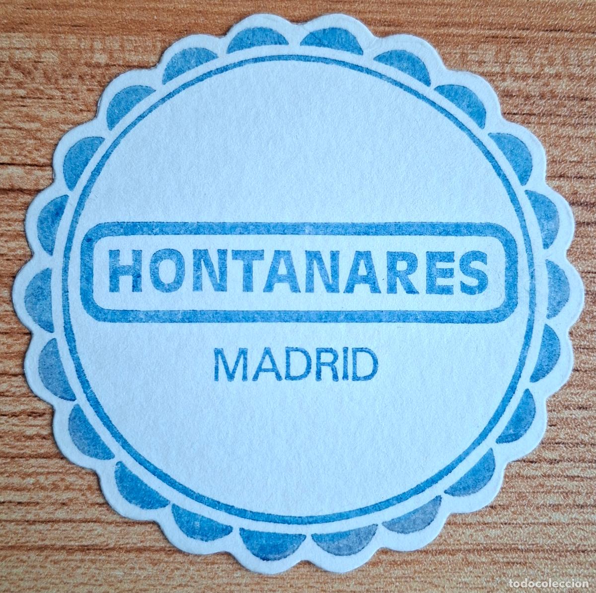 Otros art&iacute;culos de coleccionismo en papel: Posavasos Hontanares redondo - Madrid