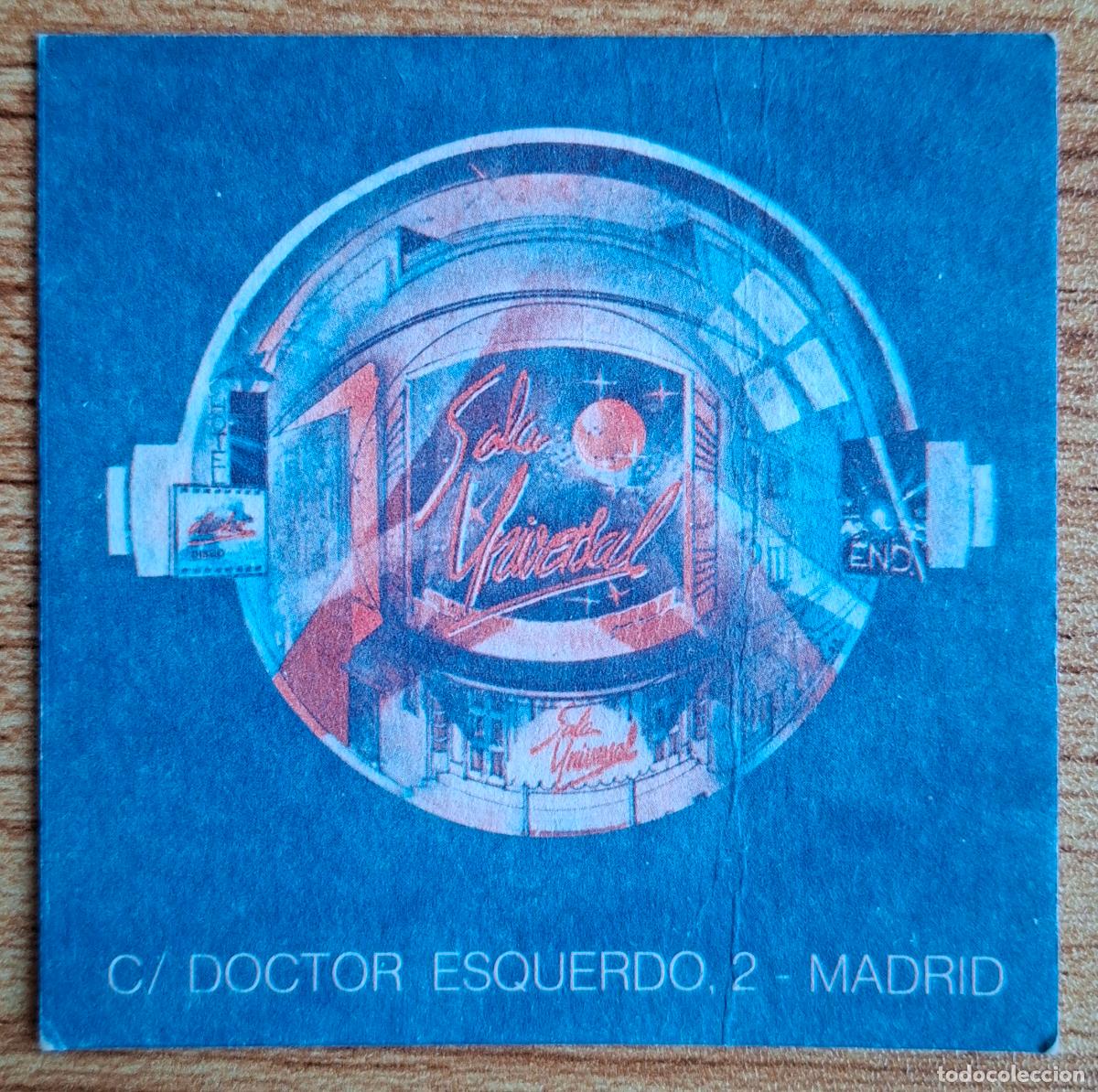 Otros art&iacute;culos de coleccionismo en papel: Posavasos Sala Universal - Madrid