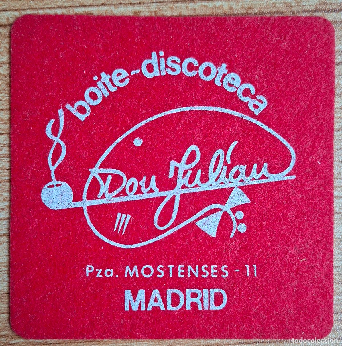 Otros art&iacute;culos de coleccionismo en papel: Posavasos Boite Discoteca Don Juli&aacute;n - rojo - Madrid
