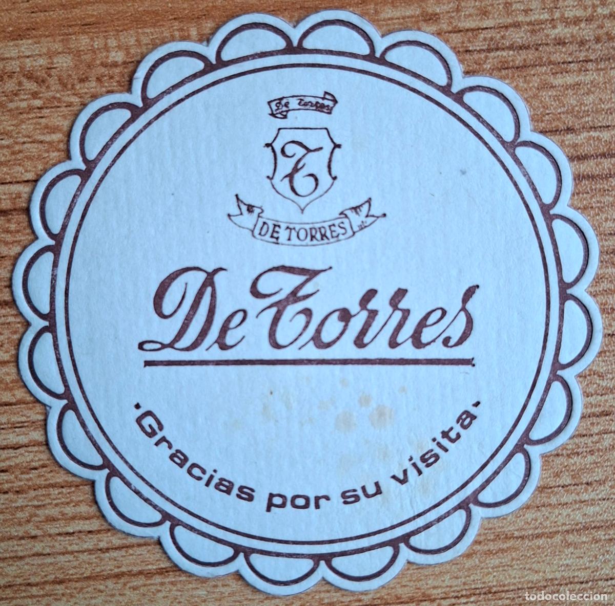 Otros art&iacute;culos de coleccionismo en papel: Posavasos Salones de Torres - redondo - Madrid