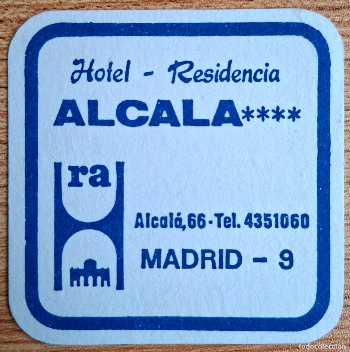 Otros art&iacute;culos de coleccionismo en papel: Posavasos Hotel Residencia Alcal&aacute; - Madrid