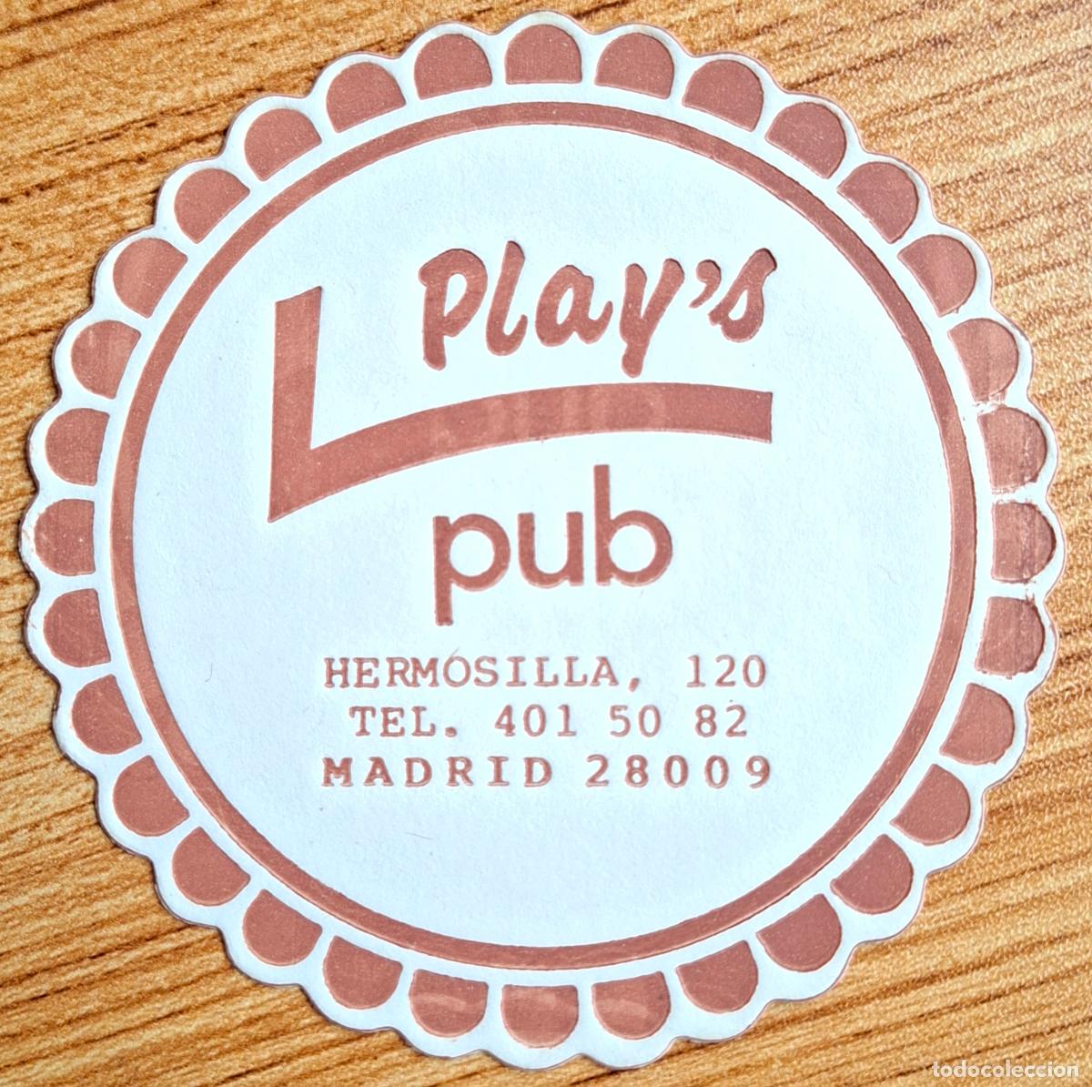 Altri oggetti di carta: Posavasos Play's Pub - redondo marr&oacute;n - Madrid
