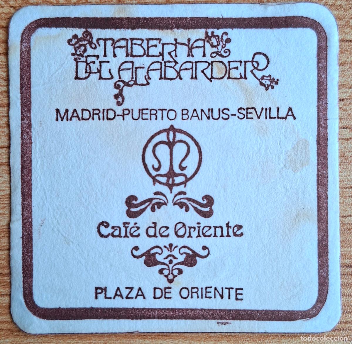 Altri oggetti di carta: Posavasos Taberna del Alabardero / Caf&eacute; de oriente - Madrid