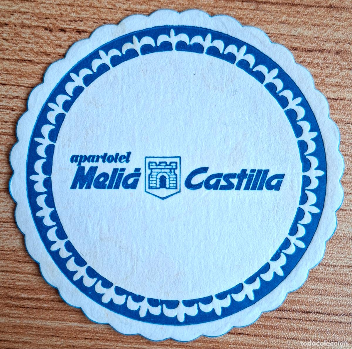 Otros art&iacute;culos de coleccionismo en papel: Posavasos Apartahotel Meli&aacute; Castilla - cart&oacute;n - Madrid