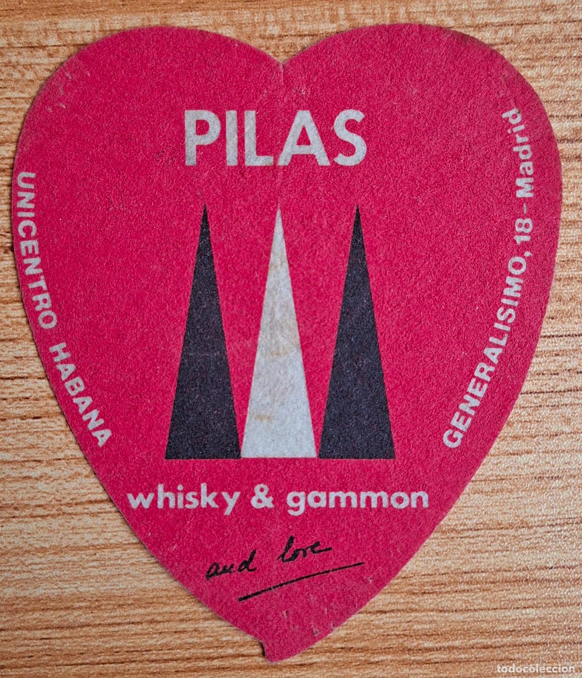 Otros art&iacute;culos de coleccionismo en papel: Posavasos Whisky & Gammon Pilas - Madrid
