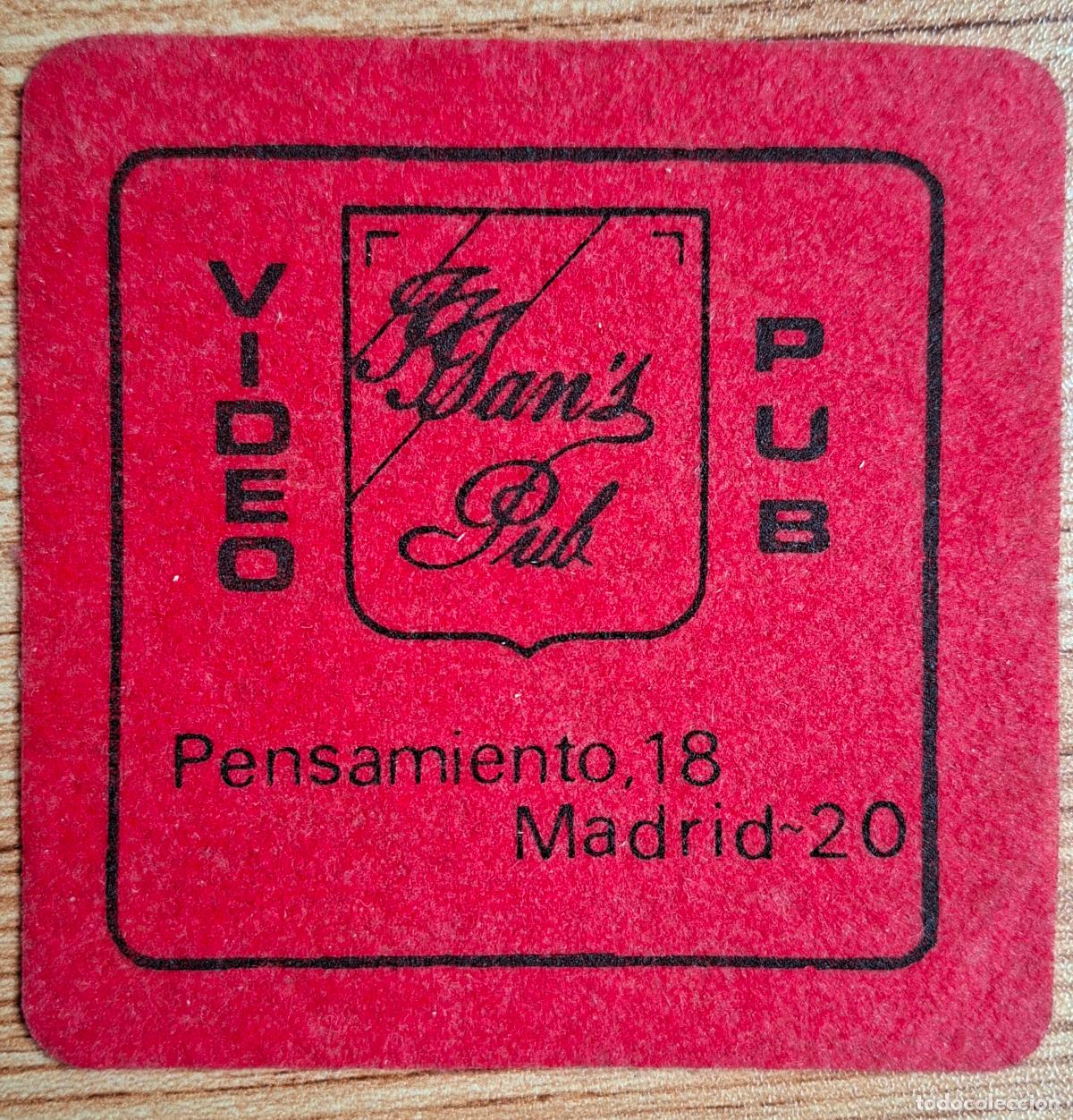 Otros art&iacute;culos de coleccionismo en papel: Posavasos Video Pub San's - Madrid