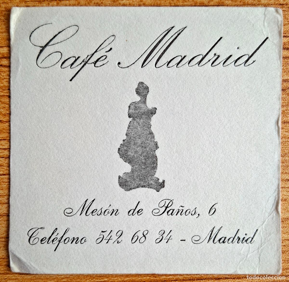 Otros art&iacute;culos de coleccionismo en papel: Posavasos Caf&eacute; Madrid - Madrid