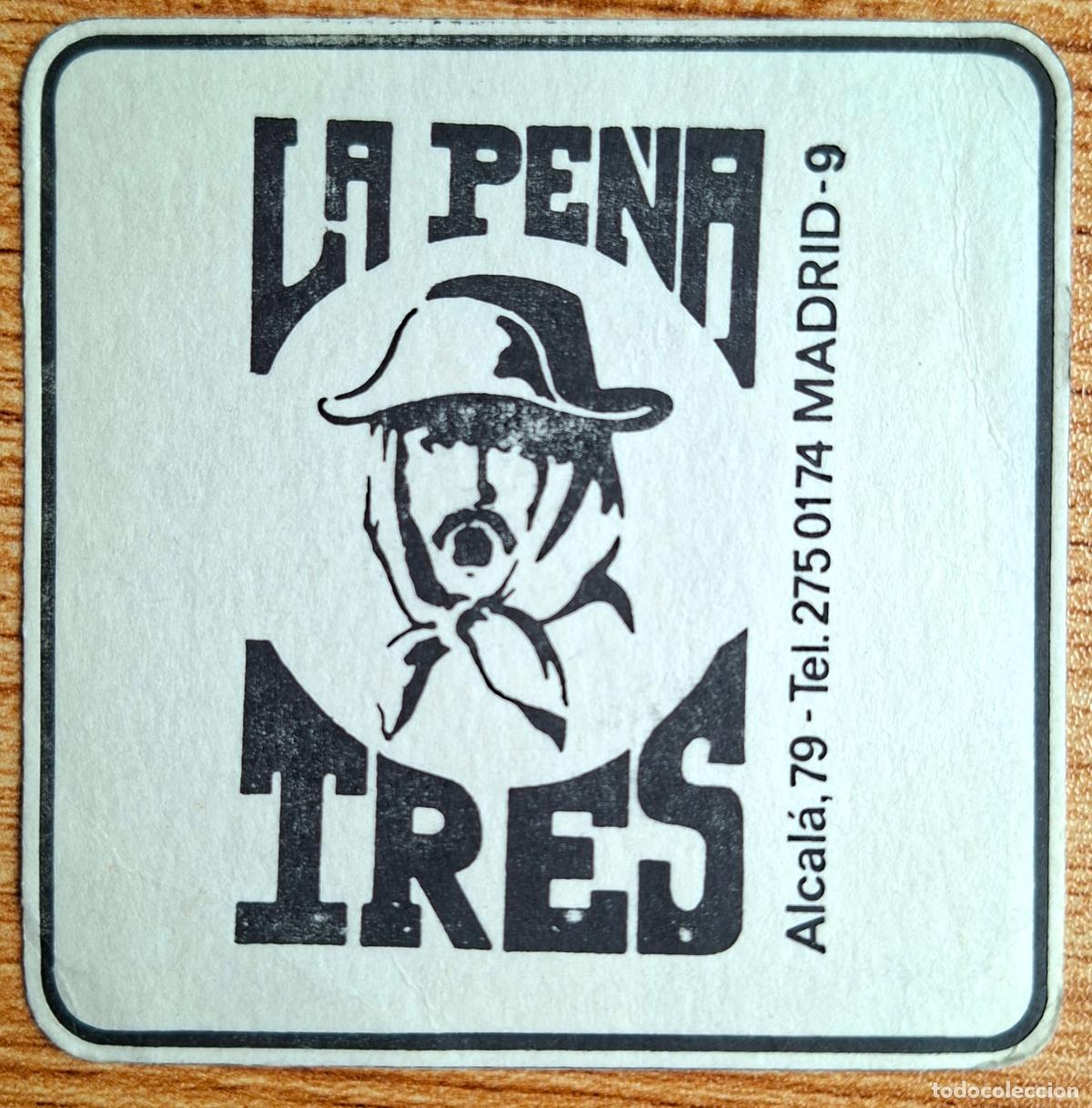 Otros art&iacute;culos de coleccionismo en papel: Posavasos La Pe&ntilde;a Tres - Madrid