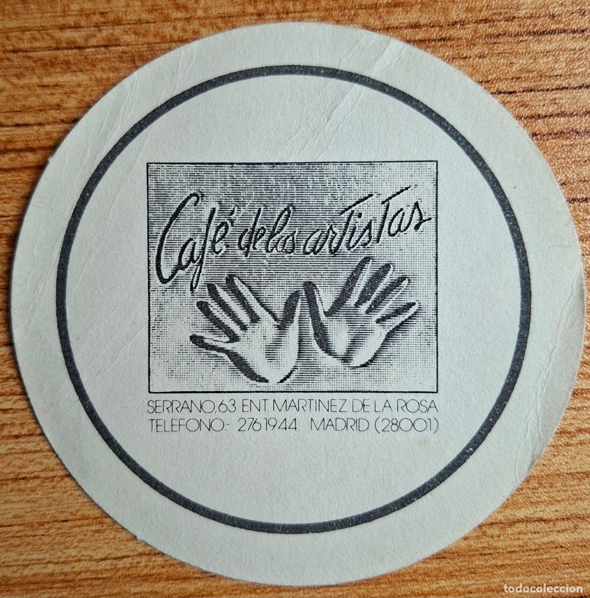 Otros art&iacute;culos de coleccionismo en papel: Posavasos Caf&eacute; de los Artistas - Madrid