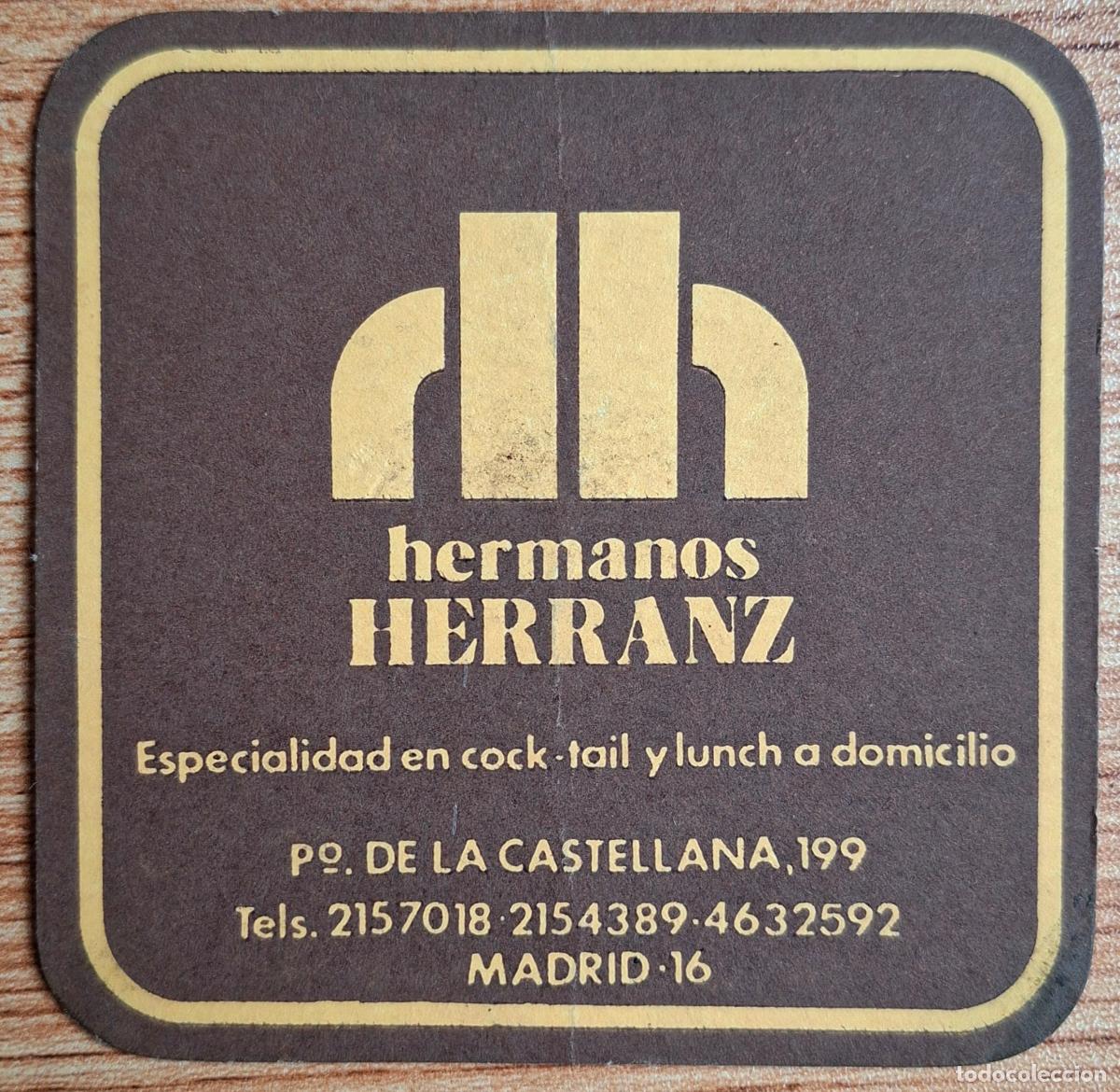 Otros art&iacute;culos de coleccionismo en papel: Posavasos Hermanos Herranz - Madrid
