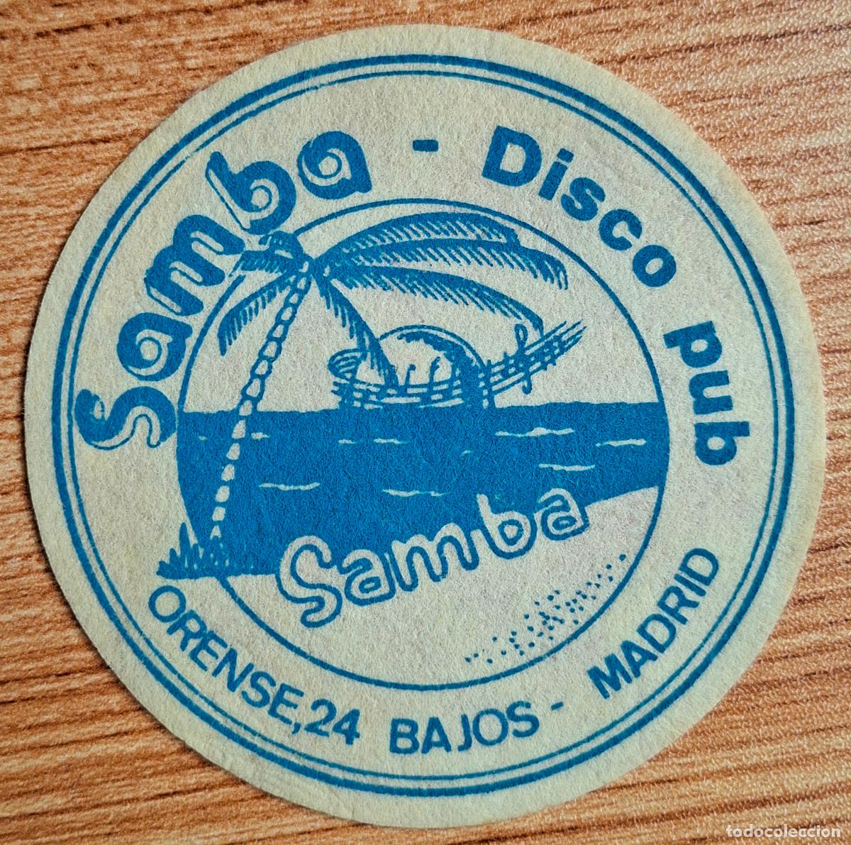 Otros art&iacute;culos de coleccionismo en papel: Posavasos Disco Pub Samba - Madrid
