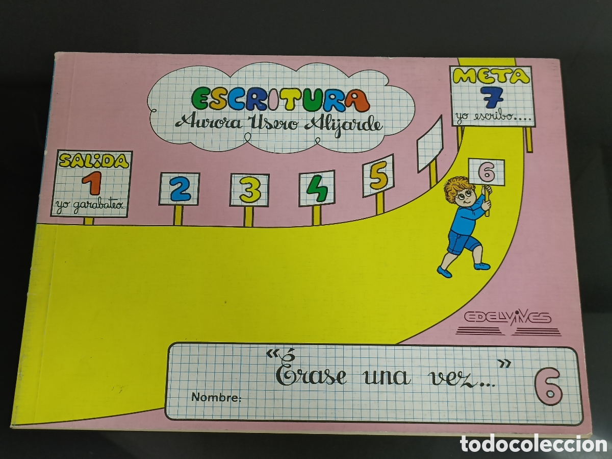 Otros art&iacute;culos de coleccionismo en papel: 1987 Cuaderno Escritura Erase una vez 6 Editorial Luis Vives