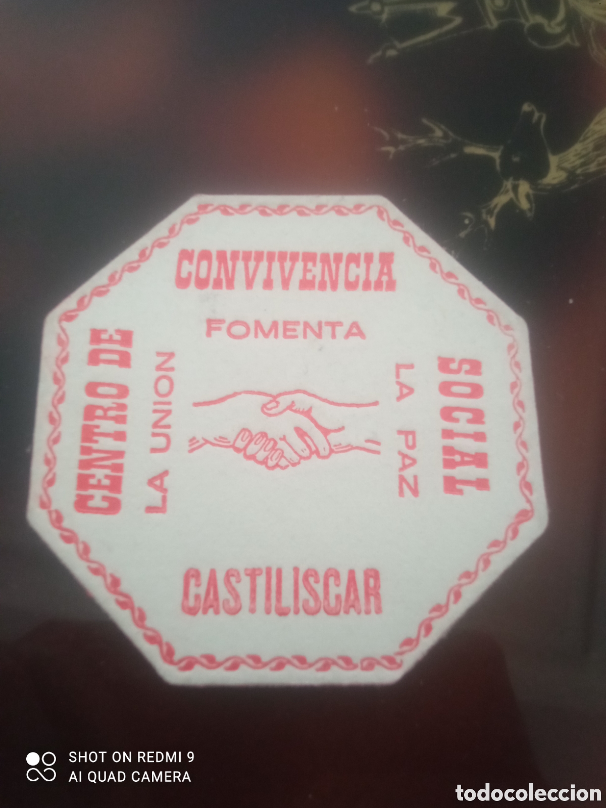 Sammelleidenschaft Andere Papierartikel: Convivencia fomental castiliscar la paz ( posavaso a&ntilde;os 50 60s)