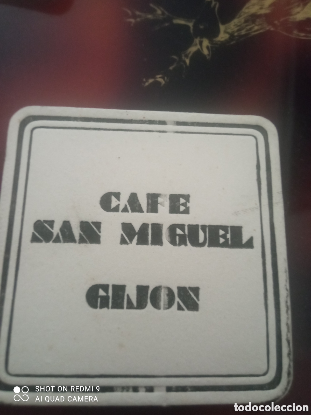 Otros art&iacute;culos de coleccionismo en papel: Caf&eacute; San Miguel Gij&oacute;n ( posavaso a&ntilde;os 50 60s)