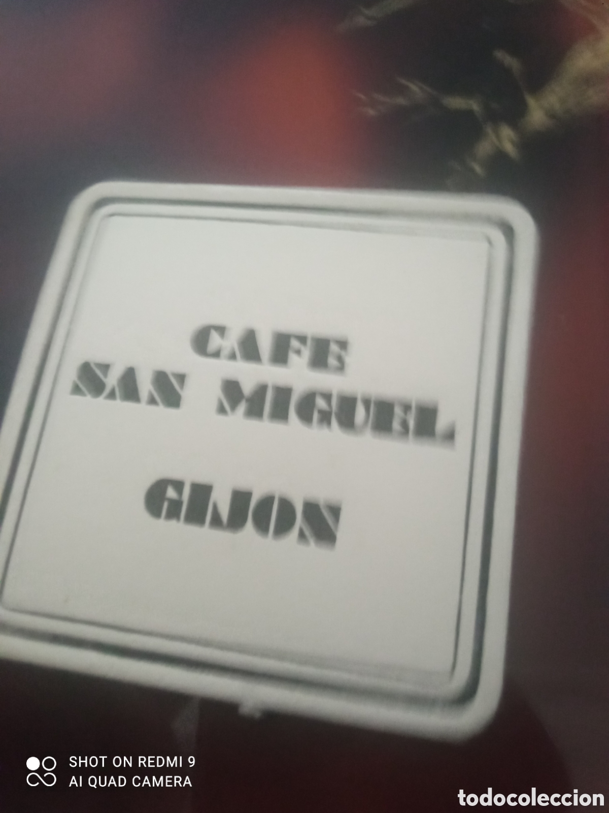 Otros art&iacute;culos de coleccionismo en papel: Caf&eacute; San Miguel Gijon ( posavaso a&ntilde;os 50 60s)