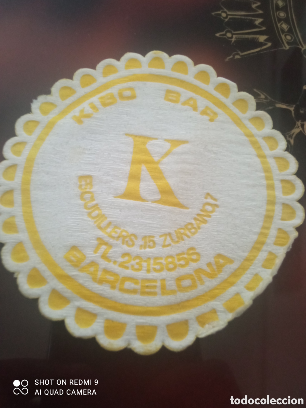 Otros art&iacute;culos de coleccionismo en papel: Kibo bar k escudiers Zurbano Barcelona ( posavaso a&ntilde;os 50 60s)