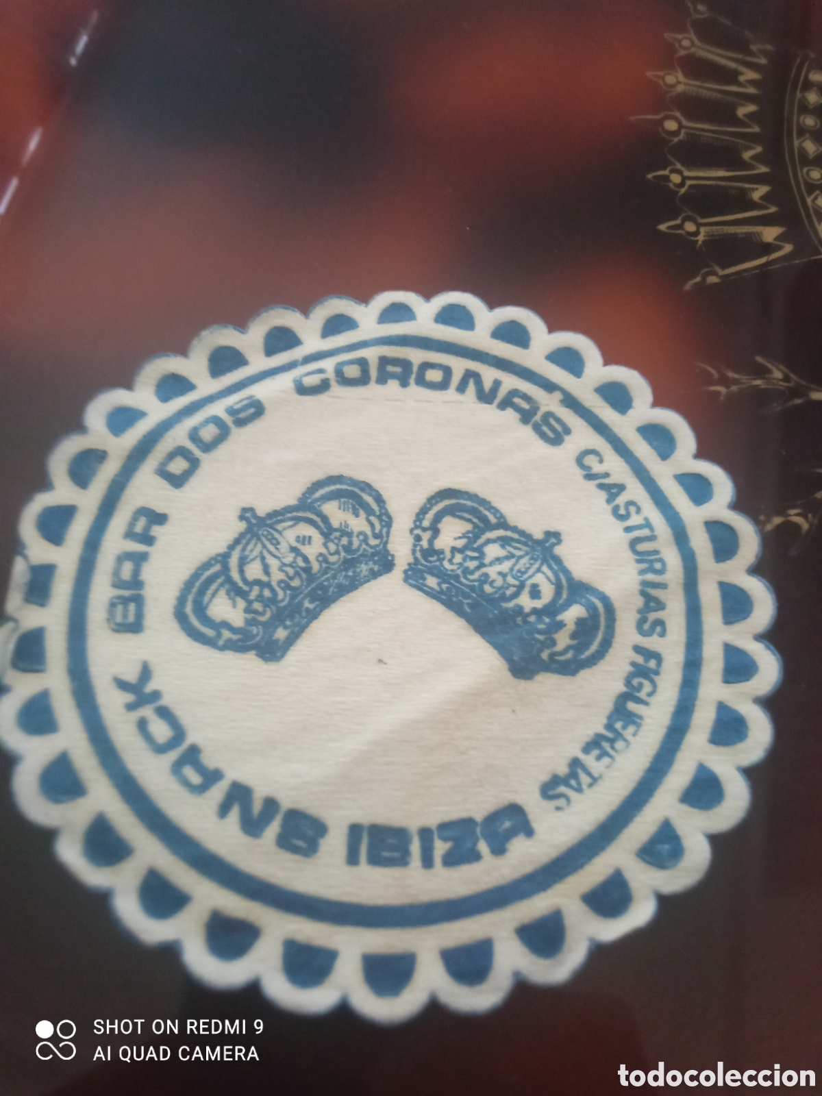 Otros art&iacute;culos de coleccionismo en papel: Bar dos coronas snacks Ibiza ( posavaso a&ntilde;os 50 60s)