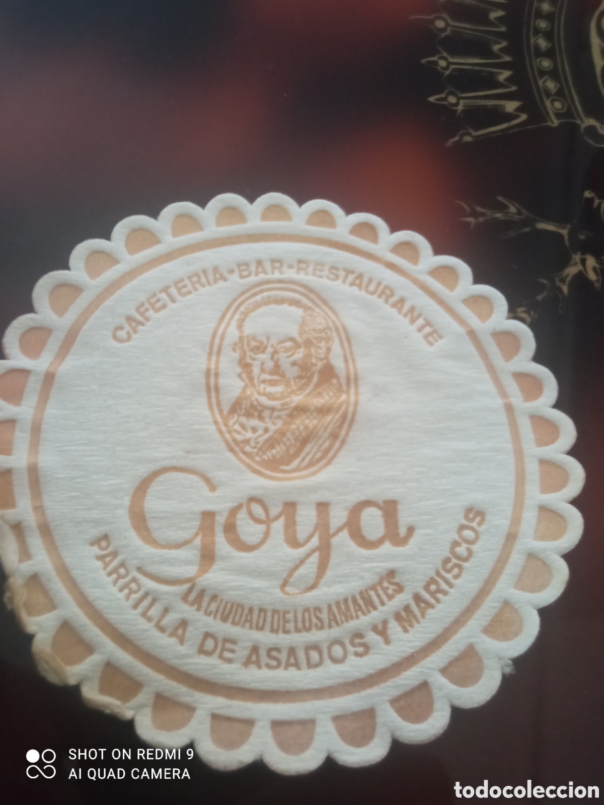 Otros art&iacute;culos de coleccionismo en papel: Cafeter&iacute;a bar restaurante Goya la ciudad de los amantes parrilla de asados y mariscos