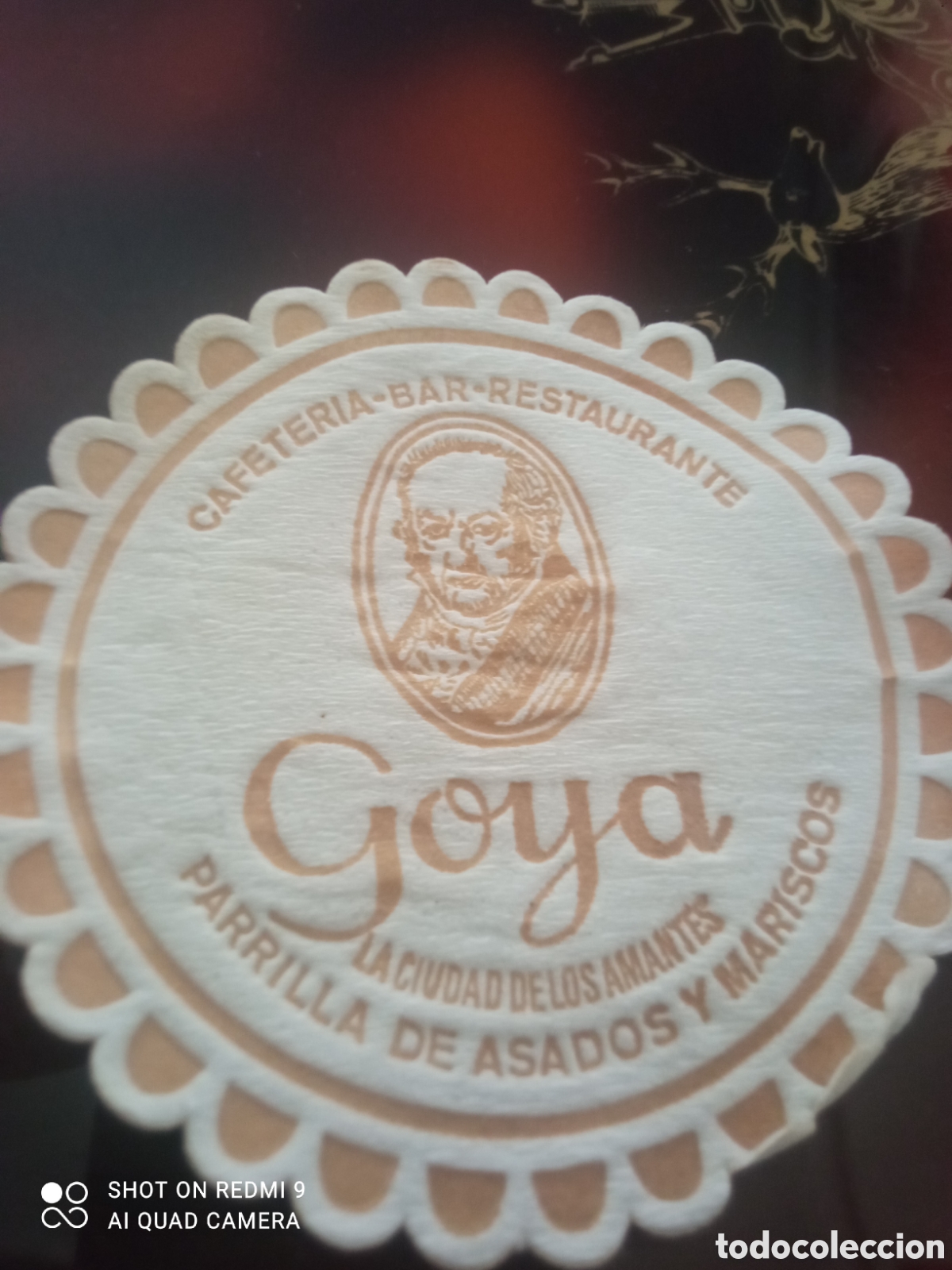 Otros art&iacute;culos de coleccionismo en papel: Cafeter&iacute;a bar restaurante Goya la ciudad de los amantes parrilla de asados y mariscos