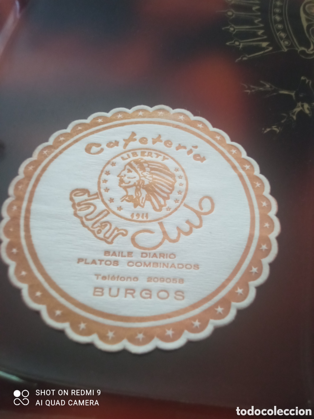 Otros art&iacute;culos de coleccionismo en papel: Cafeter&iacute;a club Liberty platos combinados baile diario Burgos