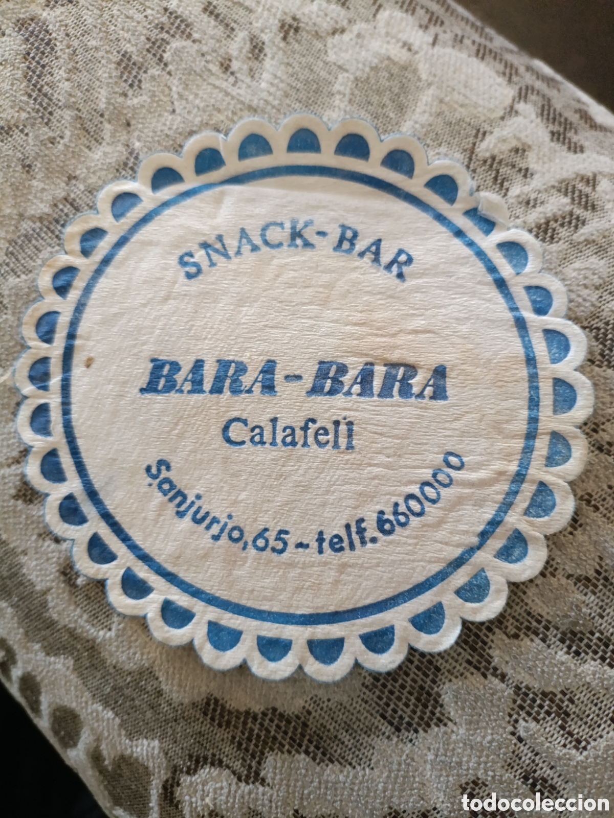 Otros art&iacute;culos de coleccionismo en papel: SANCK-BAR BARA-BARA CALAFELL SANJURGO [ POSAVASOS A&Ntilde;OS 50-60 ]