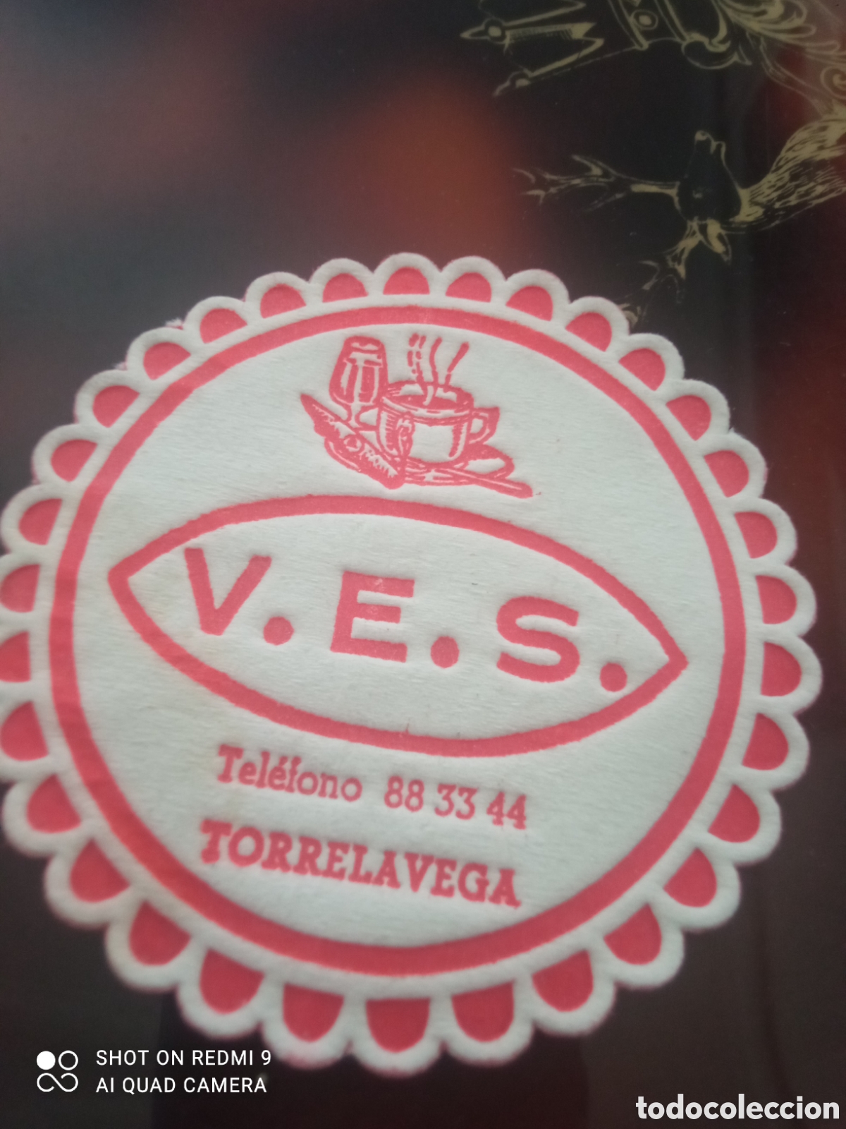 Otros art&iacute;culos de coleccionismo en papel: V.e.s. Torremolinos ( posavaso a&ntilde;os 50 60s)