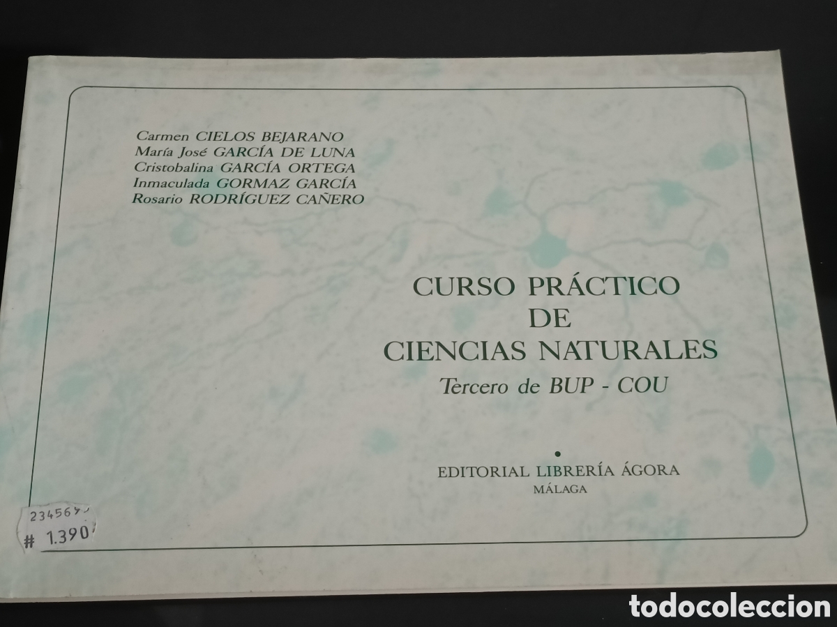 Otros art&iacute;culos de coleccionismo en papel: 1991 libro texto Curso Pr&aacute;ctico de Ciencias Naturales.