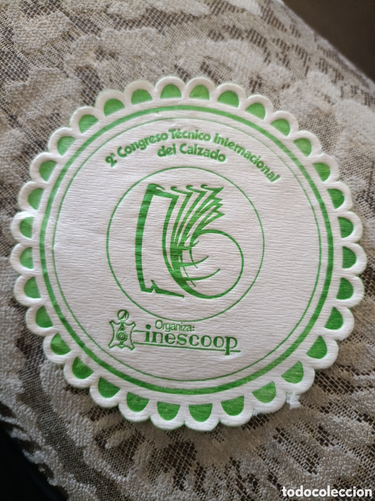 Otros art&iacute;culos de coleccionismo en papel: 2&deg; CONGRESO T&Eacute;CNICO INTERNACIONAL DEL CALZADO INESCOOP [ POSAVASOS A&Ntilde;OS 50-60 ]
