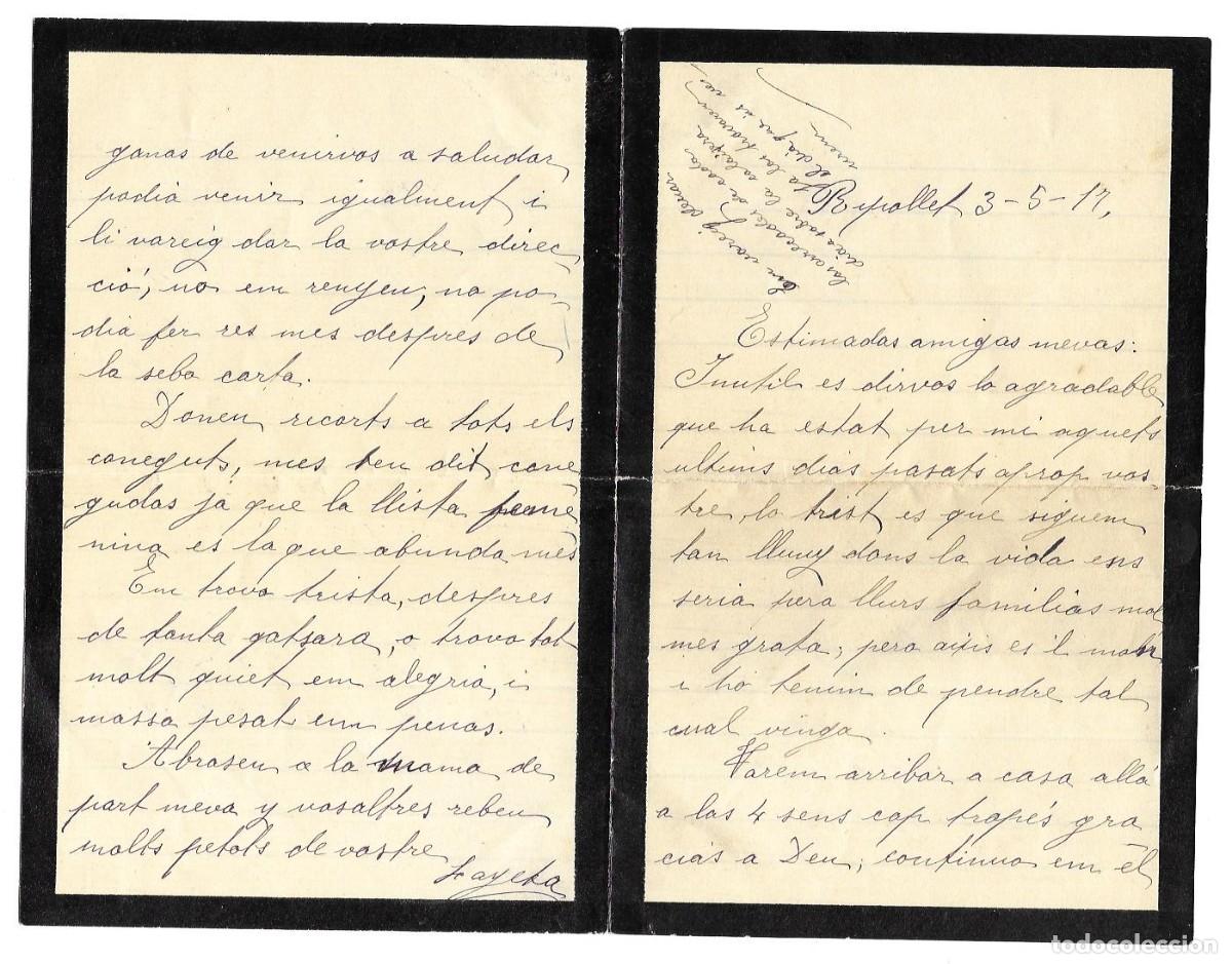 Otros art&iacute;culos de coleccionismo en papel: Dos cartas manuscritas de1917 y 1924. Sin sobres.