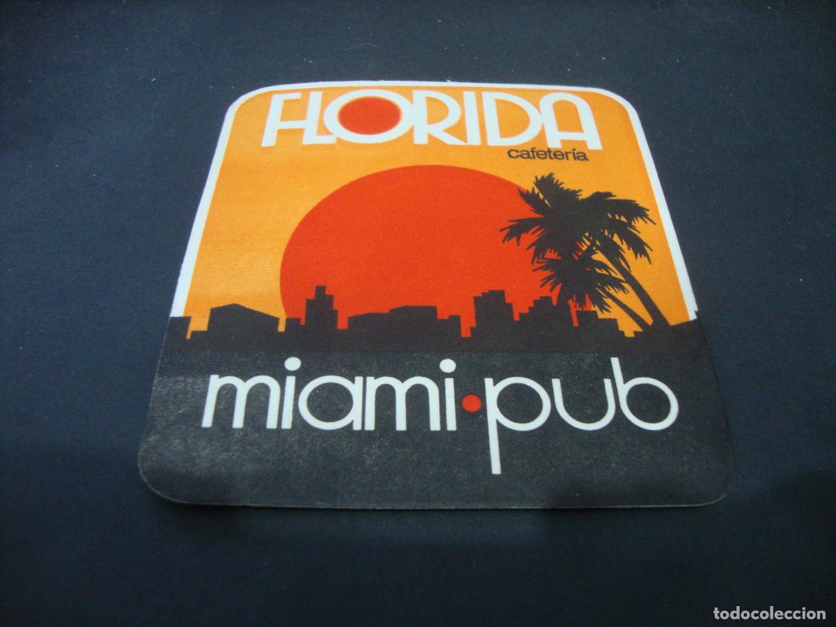 Otros art&iacute;culos de coleccionismo en papel: POSAVASOS MIAMI PUB FLORIDA CAFETERIA