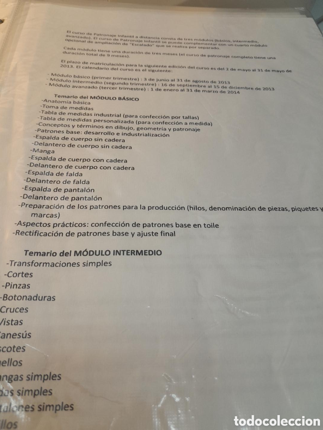 Otros art&iacute;culos de coleccionismo en papel: Curso completo de patronaje infantil 3 m&oacute;dulos
