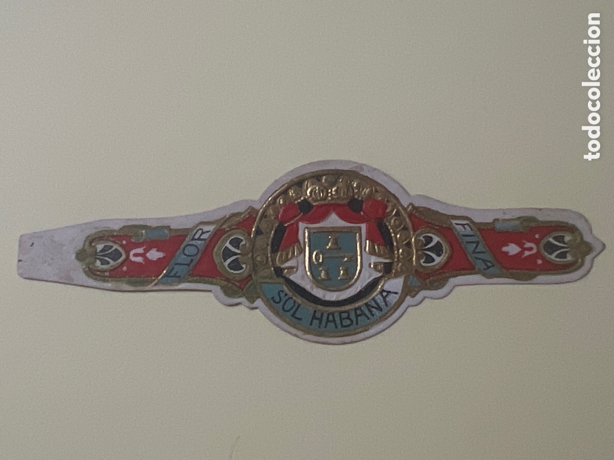 Otros art&iacute;culos de coleccionismo en papel: HV4. VITOLA - CIGAR BAND - BAGUE DE CIGARE - FLOR FINA - SOL HABANA
