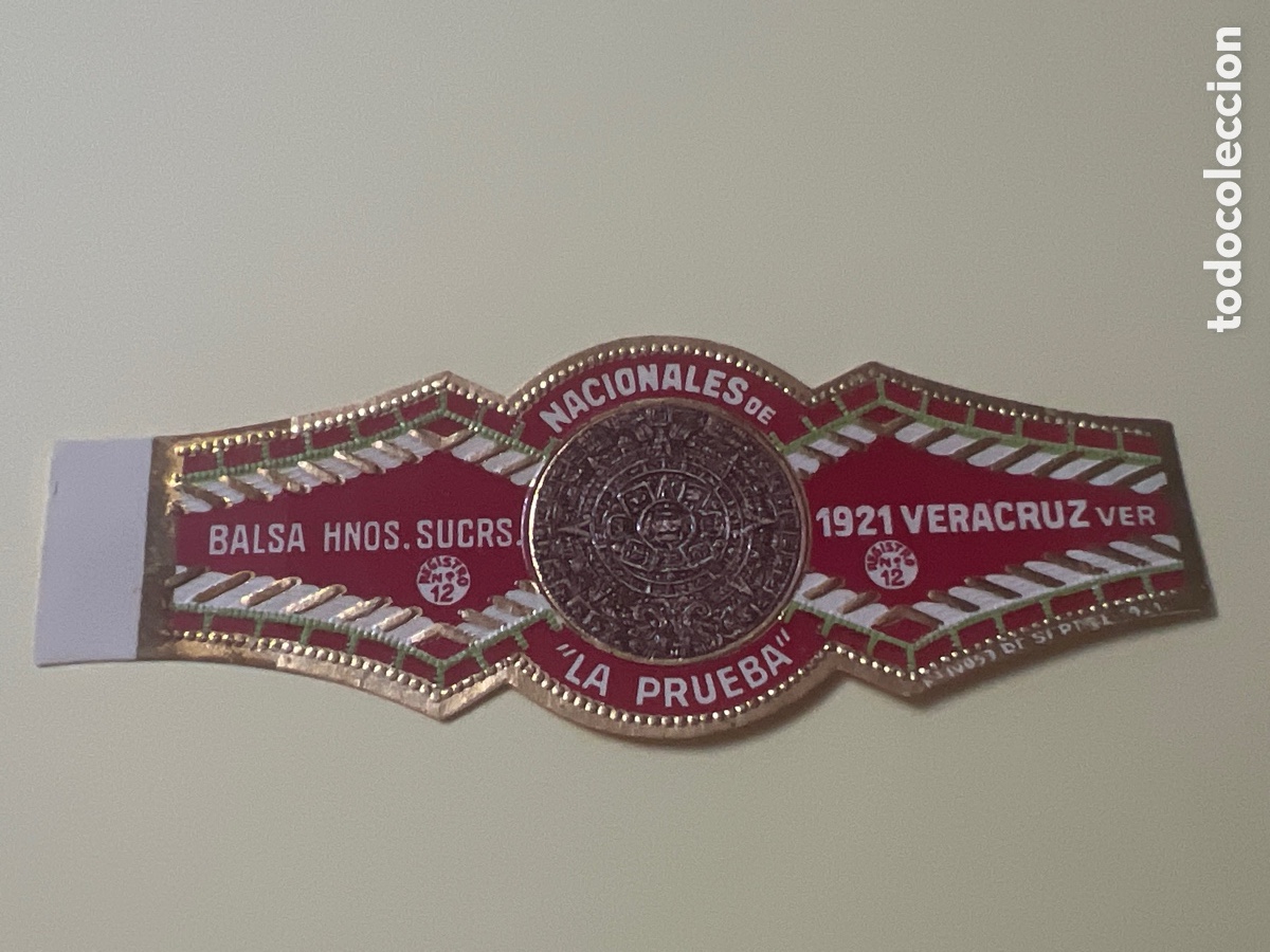 Otros art&iacute;culos de coleccionismo en papel: HV16.22. VITOLA - CIGAR BAND - BAGUE DE CIGARE - LA PRUEBA