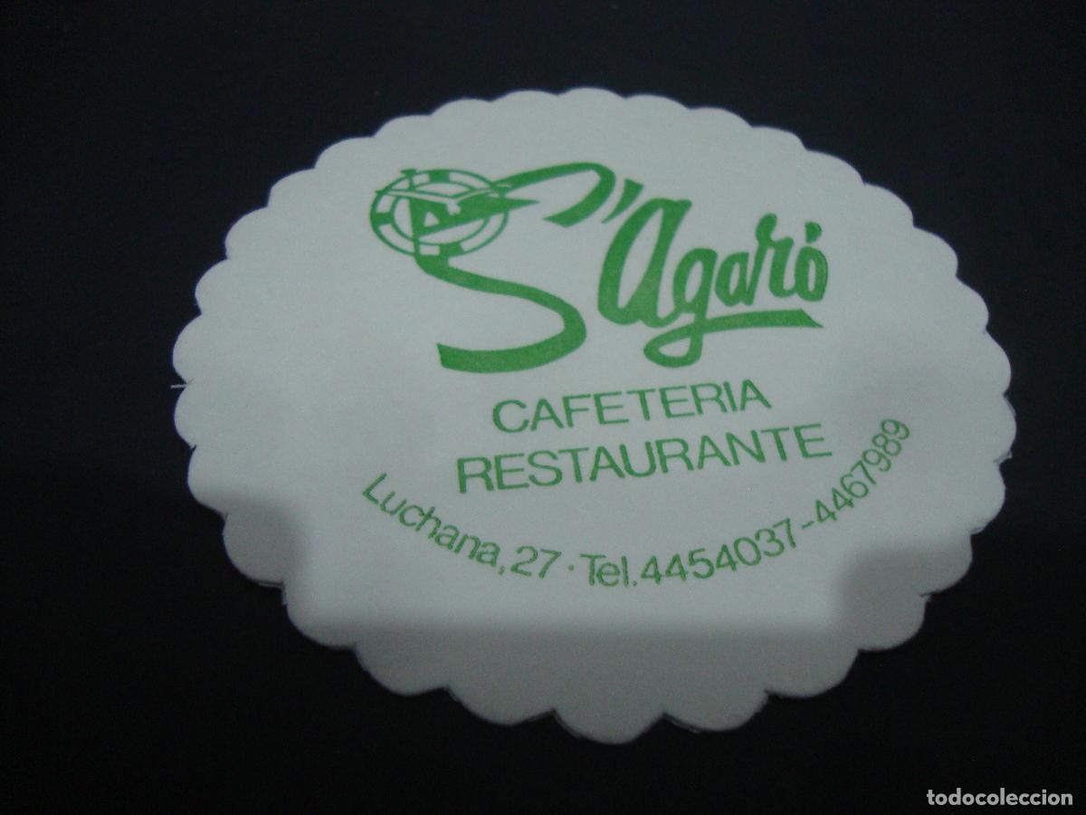Otros art&iacute;culos de coleccionismo en papel: POSAVASOS CAFETERIA RESTAURANTE S'AGARO
