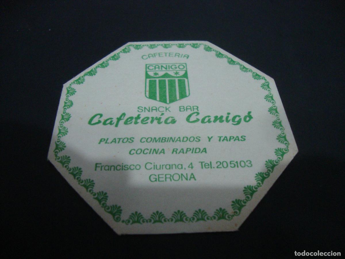 Otros art&iacute;culos de coleccionismo en papel: POSAVASOS CAFETERIA CANIGO GERONA