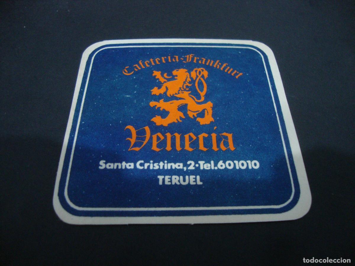 Otros art&iacute;culos de coleccionismo en papel: POSAVASOS CAFETERIA FRANKFURT VENECIA TERUEL