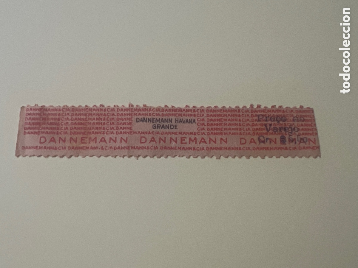 Otros art&iacute;culos de coleccionismo en papel: HV22. VITOLA - CIGAR BAND - BAGUE DE CIGARE - DANNEMANN